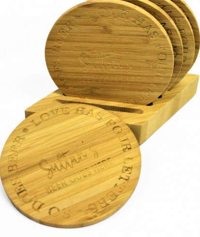 Personalised Wooden Beer/Tea Coasters